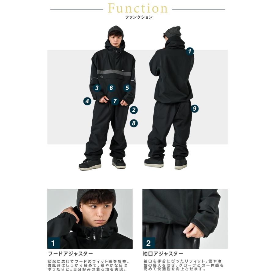 アンセム(ANTHEM) スノーボードウェア 上下セット メンズ レディース