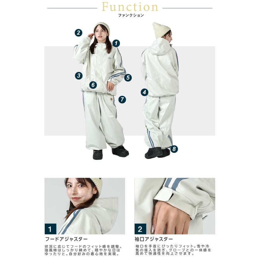 シックスノット(6KNOT) スノーボードウェア 上下セット レディース