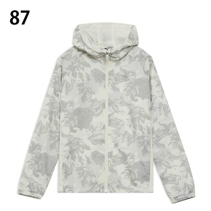 PUMA（プーマ） ウインドブレーカー上下セット レディース 柄切替 裏