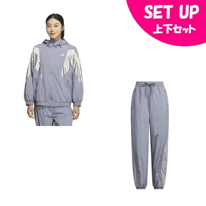 adidas（アディダス） ウインドブレーカー上下セット レディース
