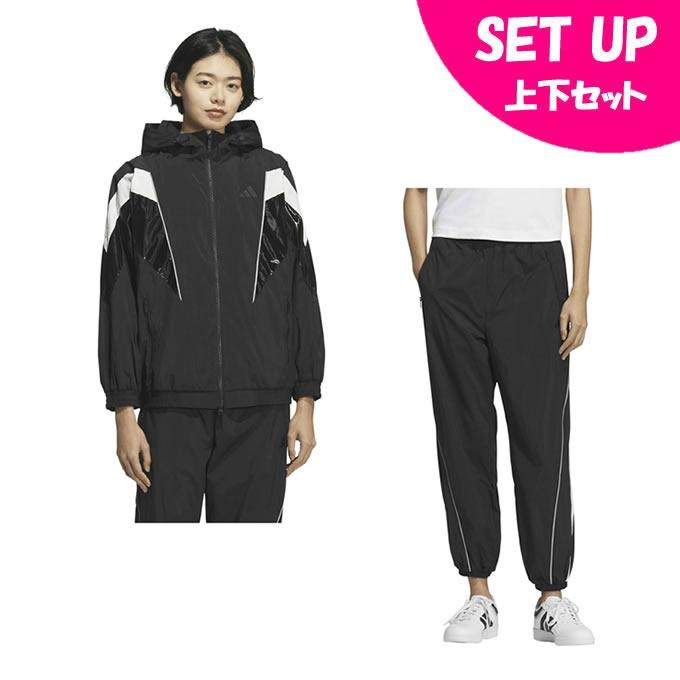 みゆ様】【新品】adidas ウインドブレーカー 上下セットレディースL