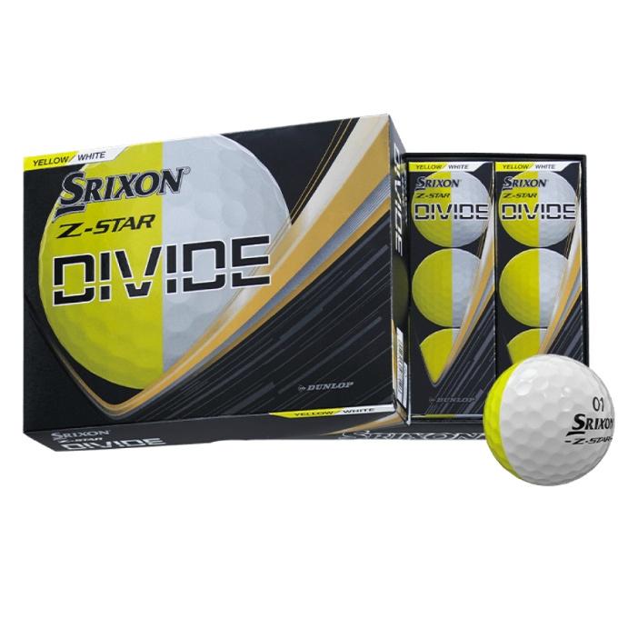 【新品】SRIXON Z-STAR DIVIDE ゴルフボール 12個入 Z-STAR 「送料無料(北海道・沖縄を除く)」2025 スリクソン DIVIDE / XV