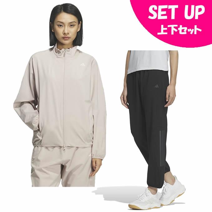 【みゆ様】【新品】adidas ウインドブレーカー 上下セットレディースLサイズ adidas（アディダス） ウインドブレーカー上下セット レディース