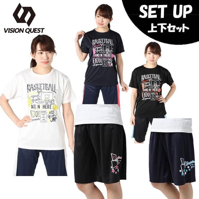 バスケ ウェア 上下セット レディース プリントtシャツ バスケプリントパンツ Vqi05 Vqh03 ビジョンクエスト Vision Quest ヒマラヤ Paypayモール店 通販 Paypayモール