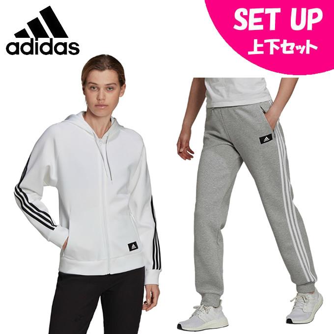 40 割引お得セット アディダススウェットウェア ジャージ 上下セットレディーススリーストライプス フード付きトラックトップ パンツh T4530 H Ekt27adidas ウエア フィットネス トレーニング スポーツ Cs Ajk Gov Pk