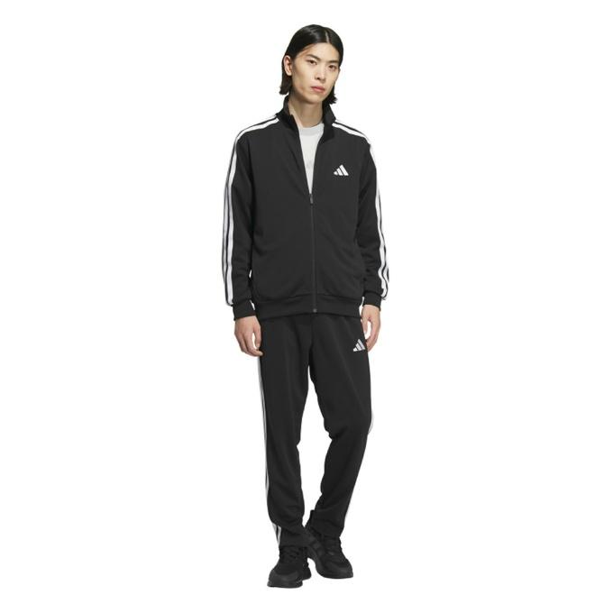 半額！新品　adidas ジャージ上下セット 上2XL 下Lブラック/ライム アディダス adidas メンズ ジャージ上下セット スリーストライプス