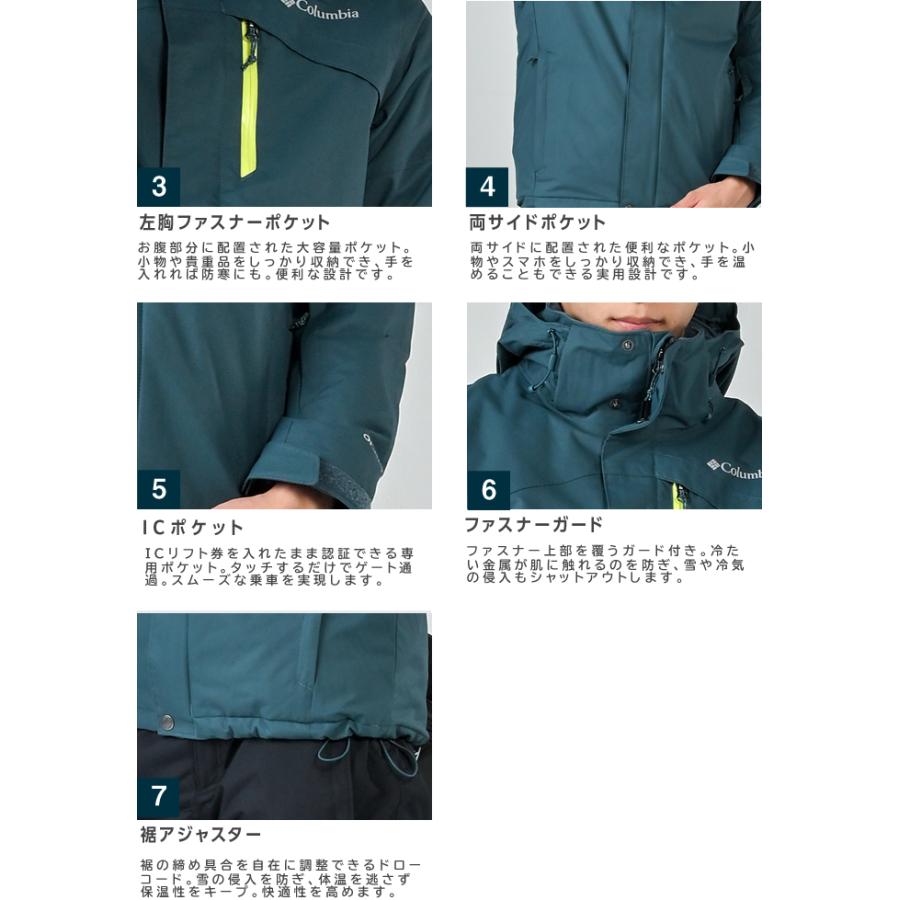 Columbia（コロンビア） スノーボードウェア 上下セット メンズ LAST