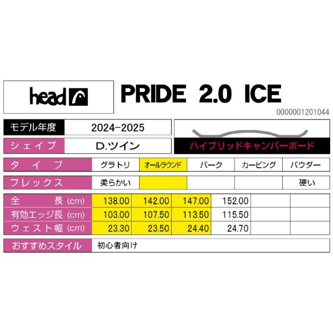 HEAD（ヘッド） スノーボード 2点セット レディース ボード板+