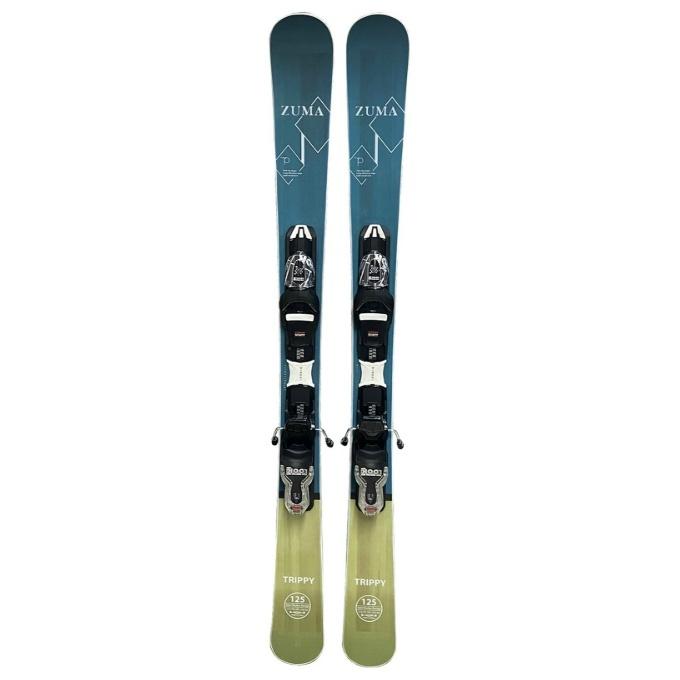 ツマ ZUMA スキー板 ショートスキー 4点セット メンズ TRIPPY+EXPRESS10 GW+SPEED80 BK/GR+EAGLE スキー板+ビンディング+ブーツ+ポール|himaraya|02