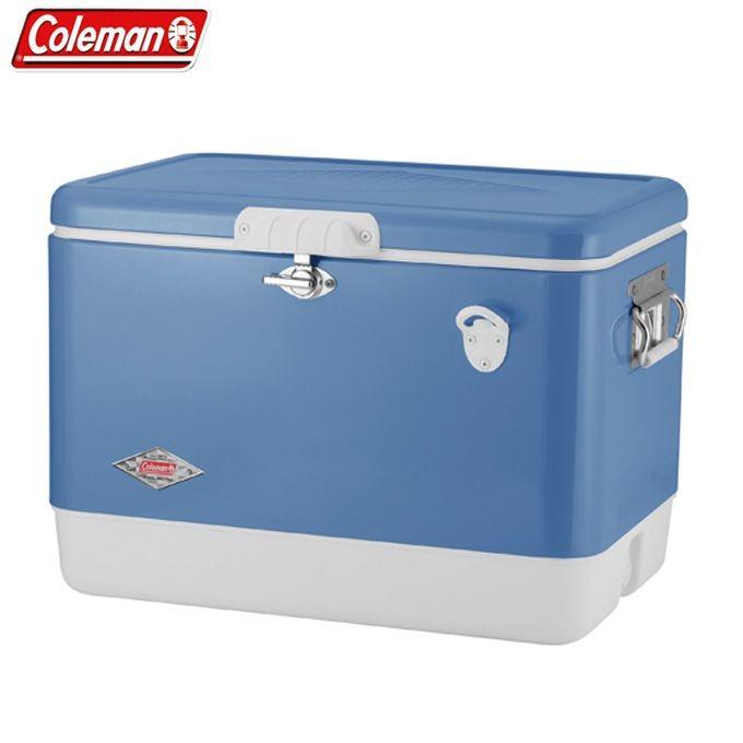 Coleman - コールマン 54QT 60TH アニバーサリースチールベルトクーラー(ターコイズ Coleman（コールマン） クーラーボックス 54QT 60TH アニバーサリー