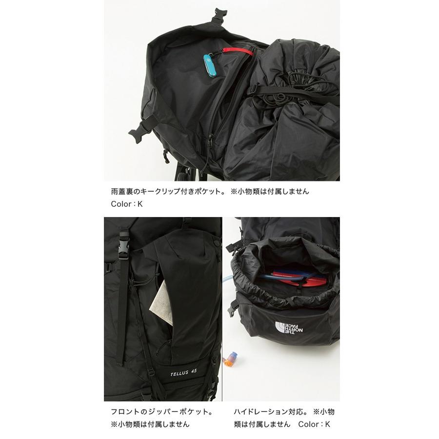 【極美品】ノースフェイス テルス45 Mサイズ NM61809 レインカバー付 THE NORTH FACE（ザ ノースフェイス） ノースフェイス ザック メンズ