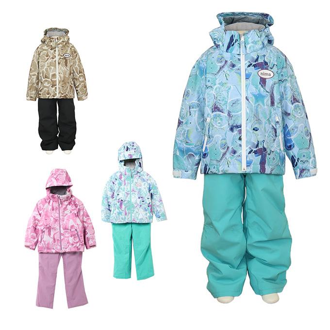 NIMA スキーウェア キッズ 子供 上下セット スノーウェア 90cm 100cm