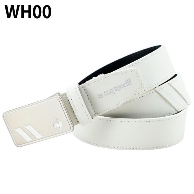 n*n様 ルコックスポルティフ ゴルフ バックル ベルト【ホワイト】新品！ le coq sportif（ルコックスポルティフ） ゴルフ ベルト メンズ