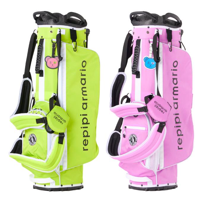 美品✳︎レピピアルマリオ✳︎ゴルフキャディバッグ♡ガールズキッズ repipi armario（レピピアルマリオ） キャディバッグ ジュニア