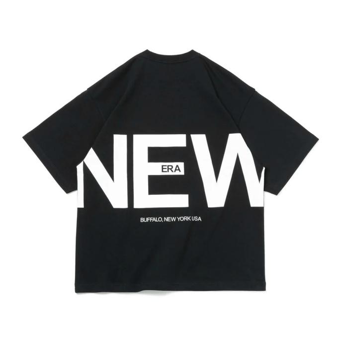 ニューエラ NEW ERA Tシャツ 半袖 メンズ レディース 半袖 オーバーサイズド コットン Tシャツ Zoom Up Logo 14121849 【メール便可】 od｜himarayaod｜02