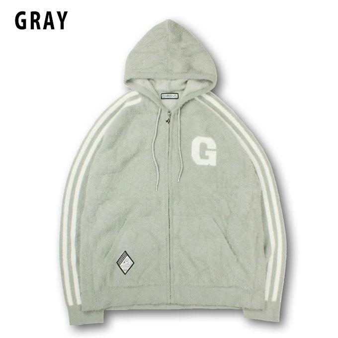 GALFY（ガルフィー） メンズ レディース ニットパーカー もけもけG 