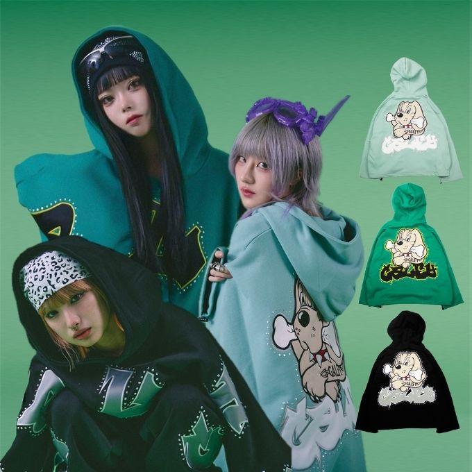 GALFY（ガルフィー） メンズ レディース パーカー ギャル男BIGロゴ