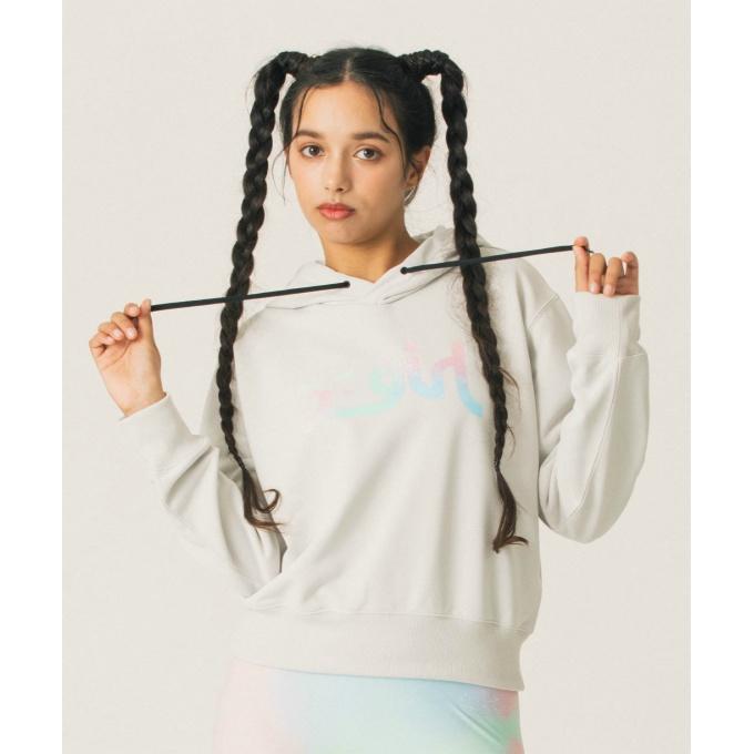 エックスガール X‐girl スウェットパーカー レディース MARBLEロゴショートPOHD 155253012002 od