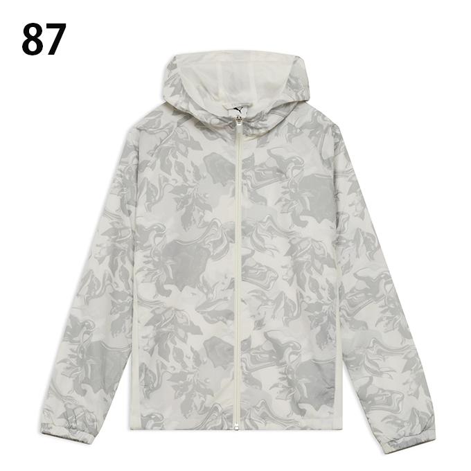 PUMA（プーマ） ウインドブレーカー ジャケット レディース 柄切替 裏 