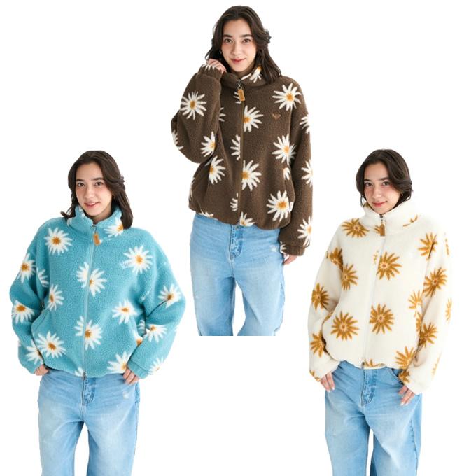 ロキシー(ROXY) アウタージャケット レディース ALL DAY AOP ボアFZJK RJK254025 【国内正規品】 od ROXY（ロキシー） アウタージャケット レディース ALL DAY AOP ボア