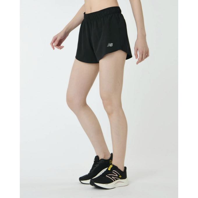 new balance WS41286 黒 ショートパンツ M ランニング用 New Balance（ニューバランス） ショートパンツ レディース RC