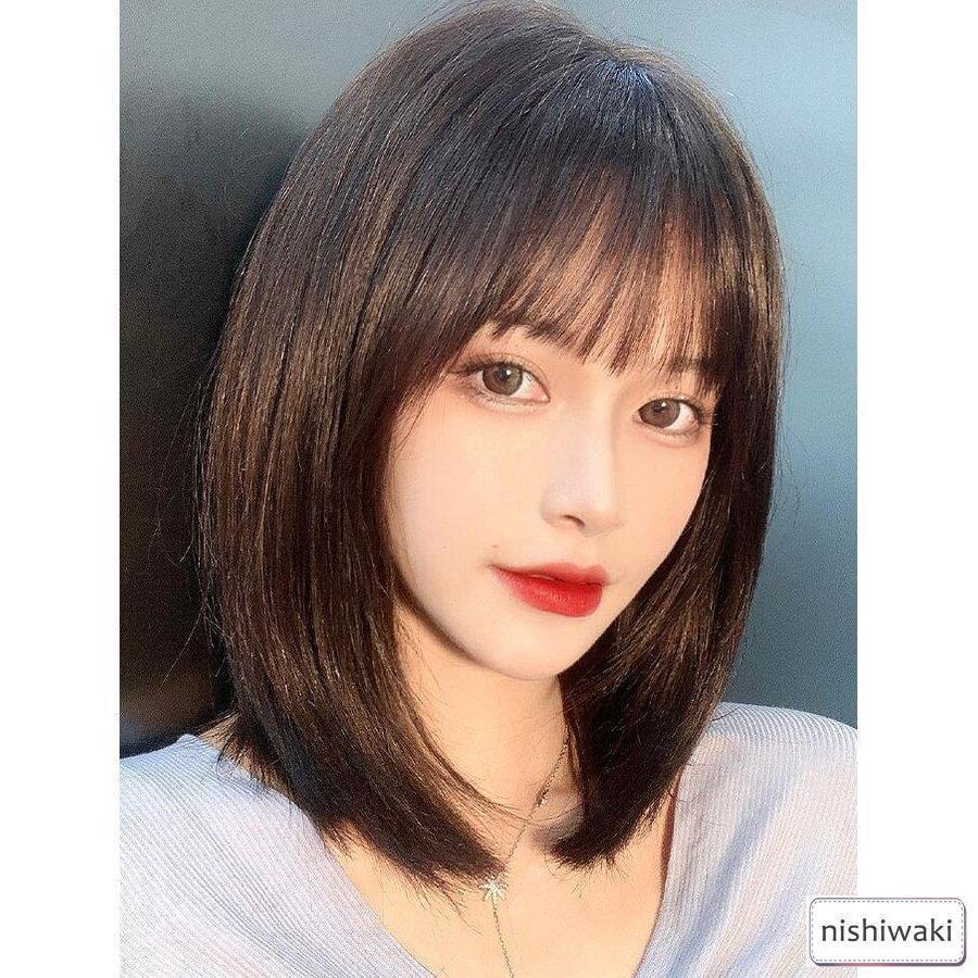 100%人毛ウィッグ 人毛ウィッグレディース ボブ ショート 女性 ミセス ママ 医療用 かつら モデル アイドル ヘアスタイル 級 WIG 簡単着用 自然 耐熱 100%人毛ウィッグ