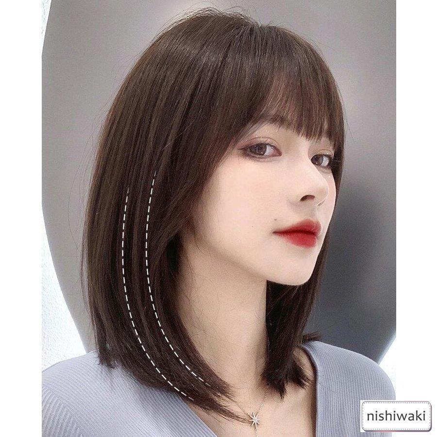 100%人毛ウィッグ 人毛ウィッグレディース ボブ ショート 女性 ミセス ママ 医療用 かつら モデル アイドル ヘアスタイル 級 WIG 簡単着用 自然 耐熱 100%人毛ウィッグ