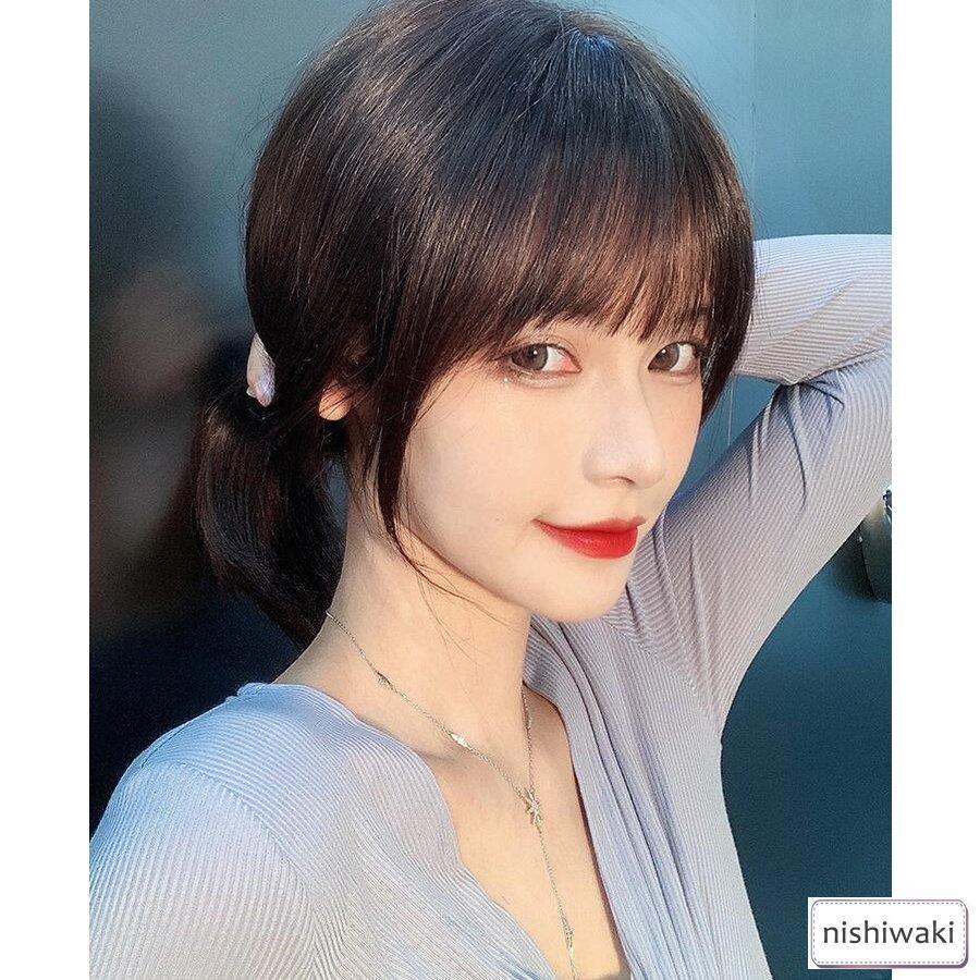 100%人毛ウィッグ 人毛ウィッグレディース ボブ ショート 女性 ミセス ママ 医療用 かつら モデル アイドル ヘアスタイル 級 WIG 簡単着用 自然 耐熱 100%人毛ウィッグ