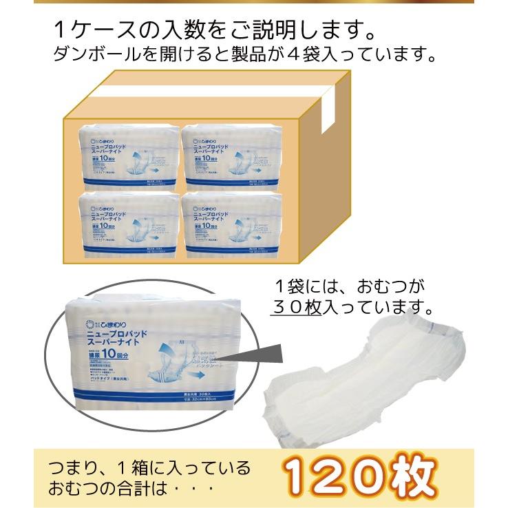 オムツパット ひまわり ニュープロパッド スーパーナイト ケース 30枚