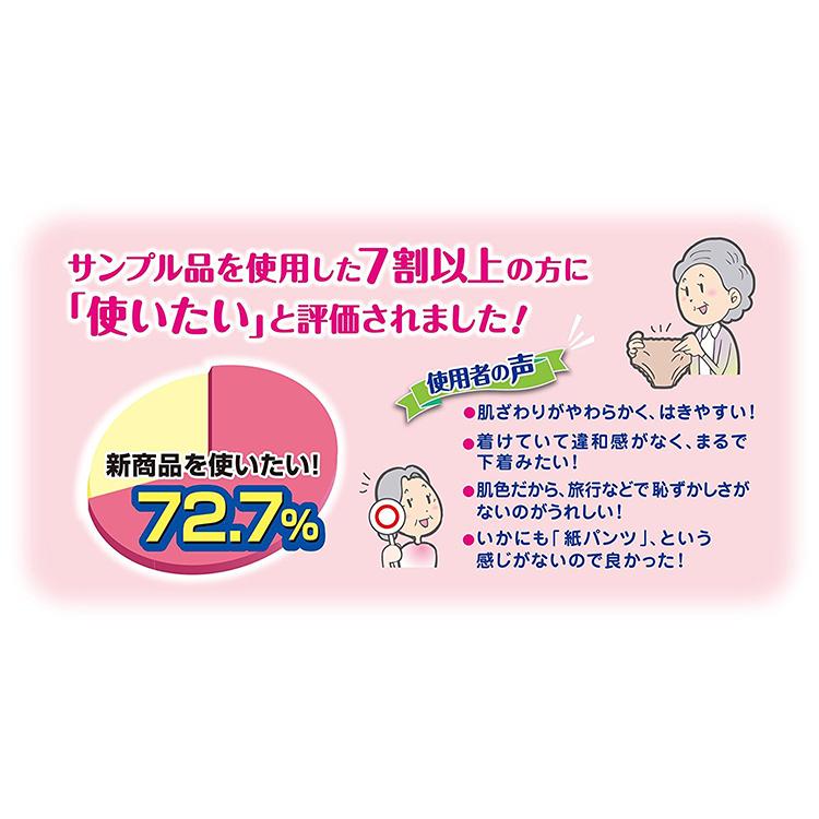 リフレ 下着のようなベージュタイプ 大人用紙おむつ はくパンツ M