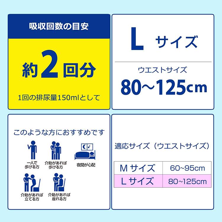 大人用紙おむつ 大王製紙 アテント うす型さらさらパンツ通気性プラス Lサイズ 男女共用 まとめ買いパック ケース28枚×2袋 おしっこ約2回分｜himawari-kaigo｜07