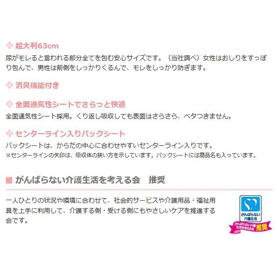 大人用紙おむつ アテント 夜１枚安心パッド 特に多い方でも朝までぐっすり 10回吸収 ケース 16枚×4袋 G020102 オムツパット 大王製紙 | アテント | 08