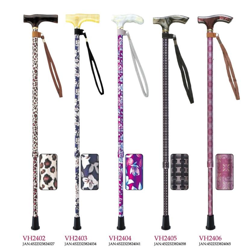 杖 ステッキ 軽量 ささえ 雨にも負けず 2段伸縮ステッキ (硬質