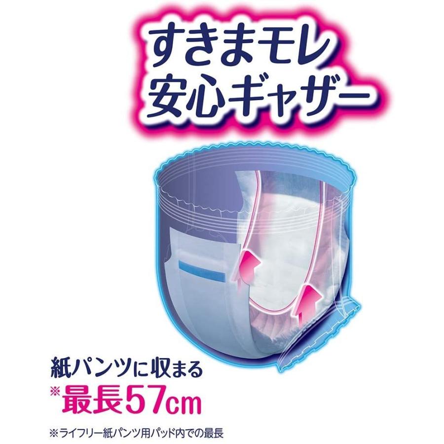 大人用紙おむつ 6回吸収 ライフリー ズレずに安心 紙パンツ用パッド 超熟睡 ケース(20枚×3袋) オムツパット 尿とりパッド 尿とりパット ユニ・チャーム｜himawari-kaigo｜06