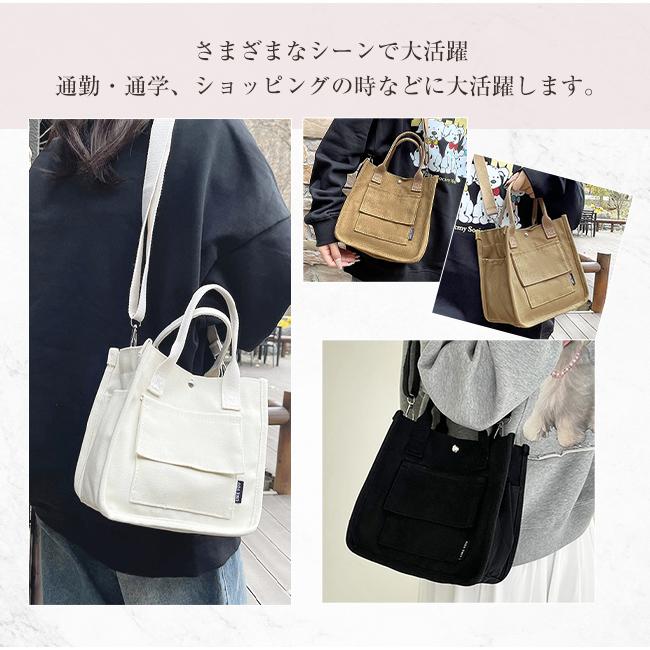 ミ二トートバッグ キャンバス ショルダーバッグ レディース 軽量