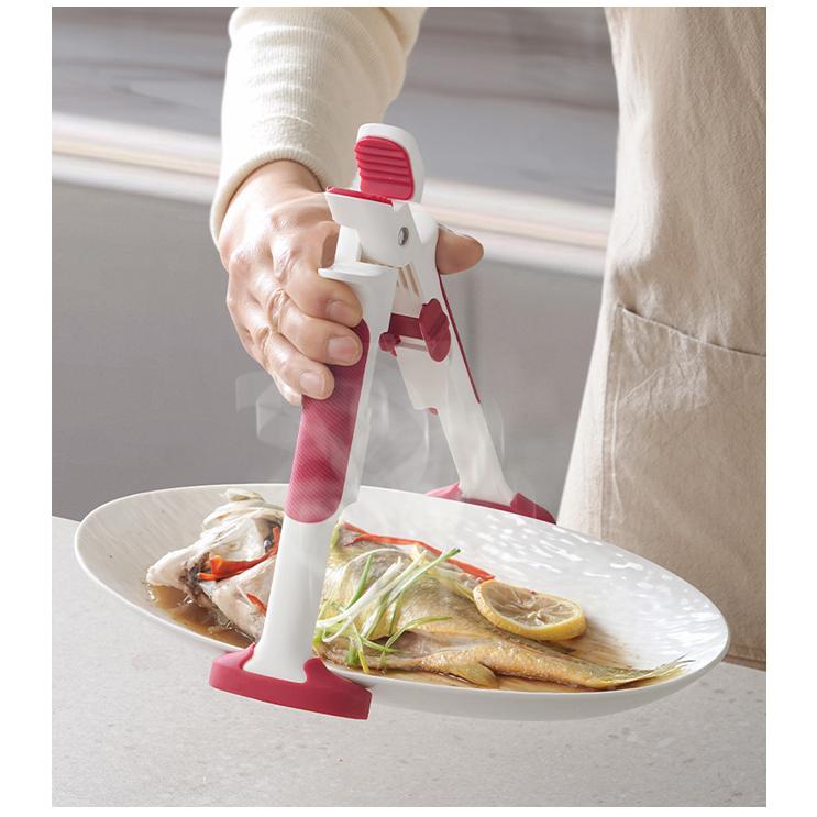 2in1 ボウルクリップ ホットプレートグリッパー 碗挟み 鍋つかみトング 