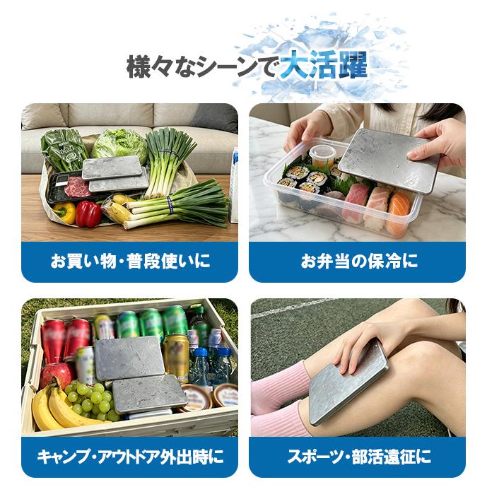 新作10%OFF】ステンレス保冷剤 急速冷却 2個セット 長時間 強力保冷