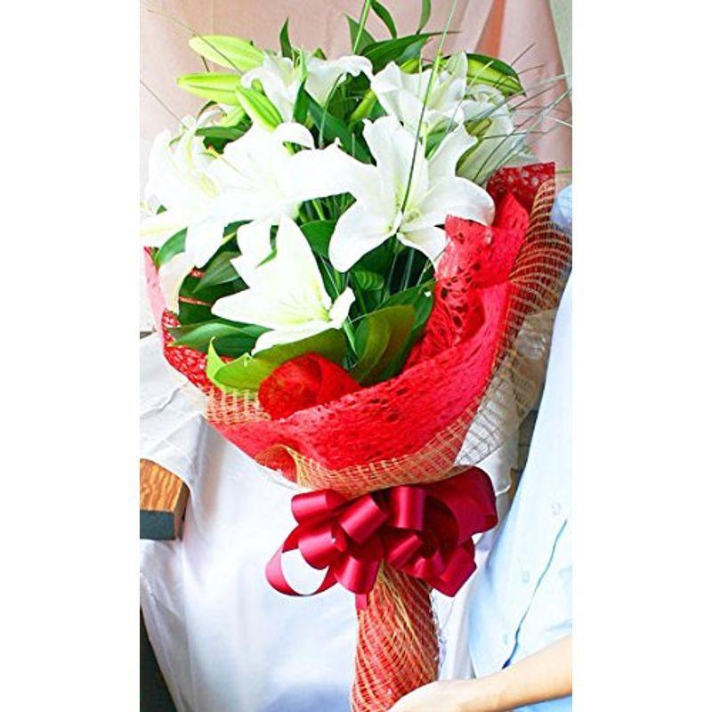 オープンプロジェクト 花由 最高級 カサブランカ ユリ の花束 お祝いの花束 激安セール Milap Com Mx