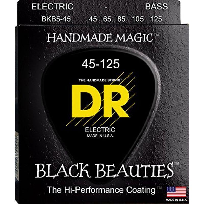 【お取り寄せ】 5弦 ベース弦 DR BLACK BKB5-45 .045-.125 コーテッド ステンレス BEAUTIES エレキベース弦