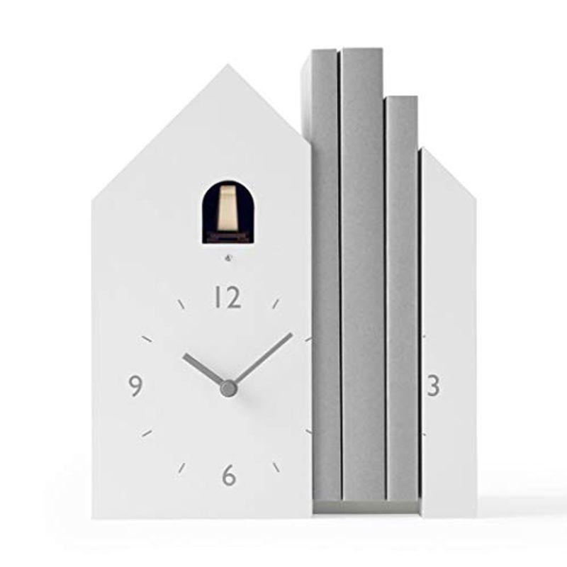 カラフルチャネルレムノス カッコー時計 ホワイト ブックエンド bookend NL19-01 Lemnos