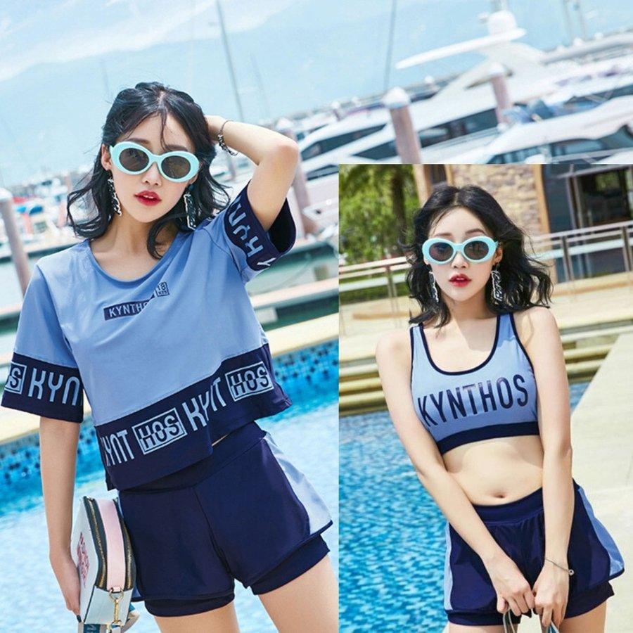 レディース 水着 10代 中学生 高校生 代 学生 ママ水着 体型カバー 3点セット ビキニ 少女 小胸にもぴったり Yyrb1487 Yyrb1487 Himawariヤフー店 通販 Yahoo ショッピング