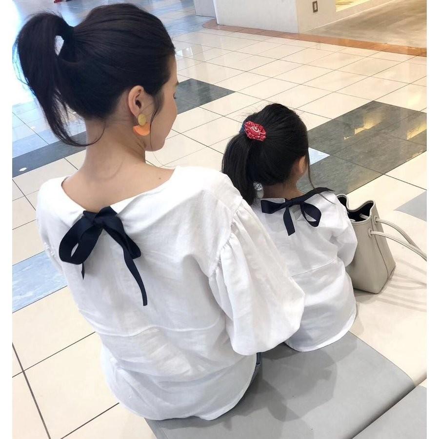 新品本物 シャツブラウス ストライプ バックシャン 半袖 リボン ブラウス パフスリーブ シャツ ブラウス 半袖 袖なし Www Qiraatafrican Com