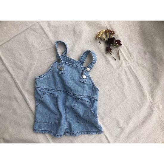 キッズ サマーデニムサロペット ジュニア服 ボトムス ハーフパンツ デニム ベビー 女の子 男の子 ゆったり ブルー 80 90 100 110 1 Kp0007 Ranie 通販 Yahoo ショッピング