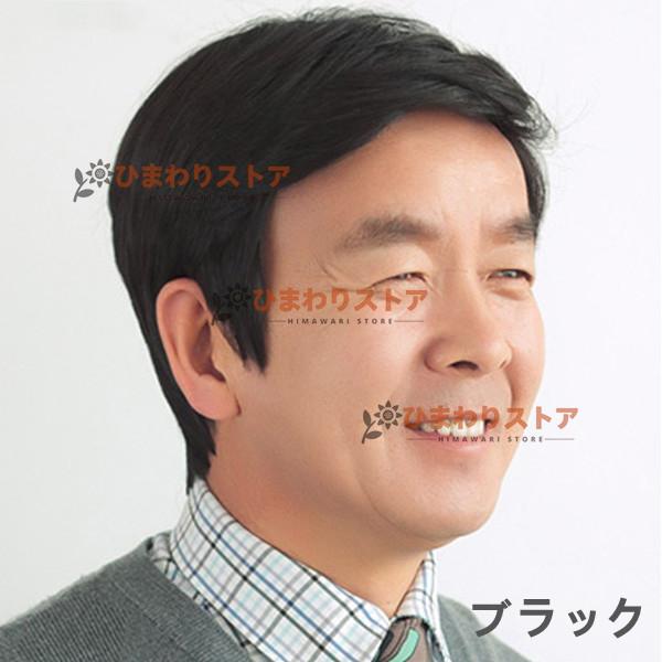 医療用ウィッグ メンズ ウィッグ ショートウィッグ 医療用ウィッグ 白髪隠しウィッグ 耐熱 自然 ナチュラル 黒髪 男性 薄毛隠し 40代50代60代 髪ネット付 父の日|himawari2-store|04
