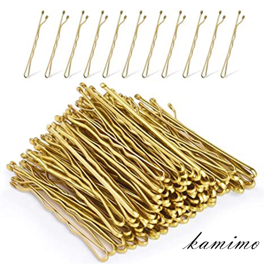 kamimo』 金ヘアピン ゴールドピン アメピン 200本入り ヘアピン