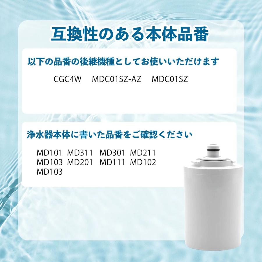 クリンスイ用互換品MDC01SZ-AZ CGC4W MDC03SW MDC01SZ蛇口直結型浄水器