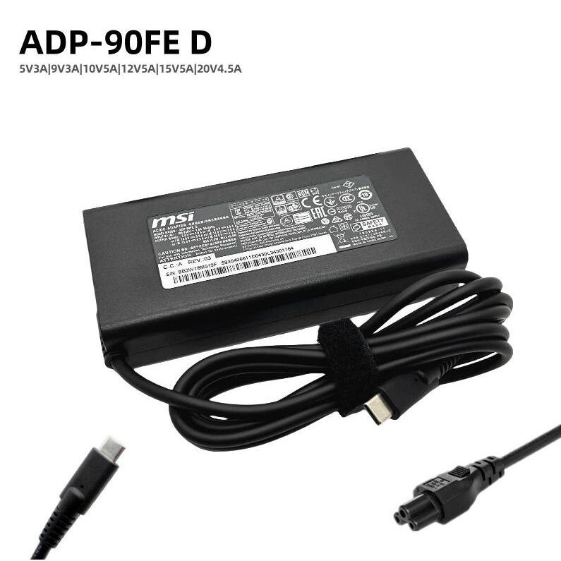 新品 MSI ノートPC 用 90W USB-C ACアダプター ADP-90FE D TYPE-C 電源