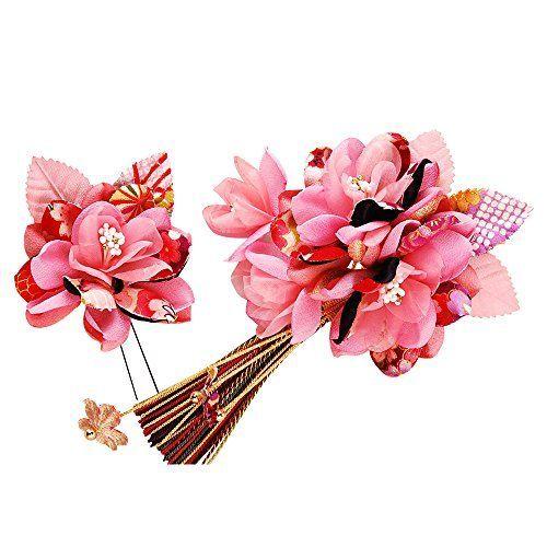 超特価激安 花髪飾り 房付き セット かんざし 2点セット ピンク 桃色 ジャパニーズモダン 成人式 七五三 浴衣 卒業式 結婚式 簪 髪かざり ゆかた 公式の Atempletonphoto Com