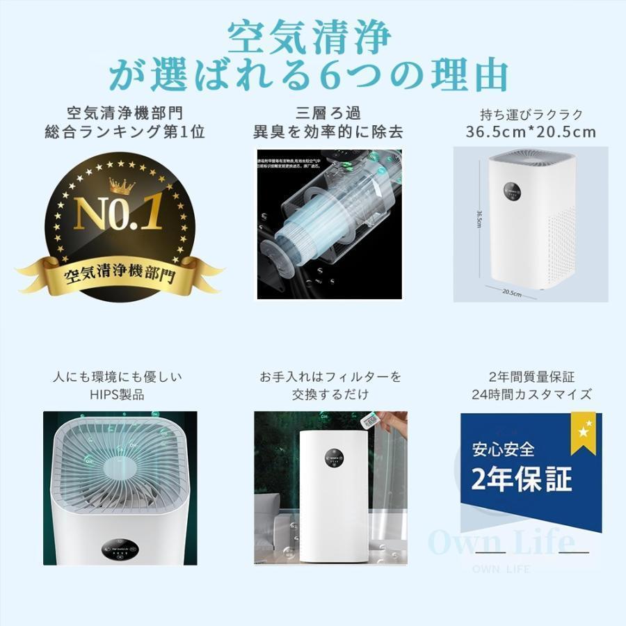 空気清浄機 ペット 花粉 40畳対応 強力浄化 4段調整 小型 消臭 除菌