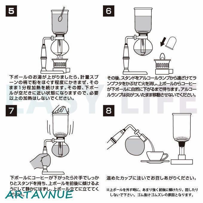 コーヒーサイフォン コーヒーサイホン サイフォン式 コーヒーメーカー